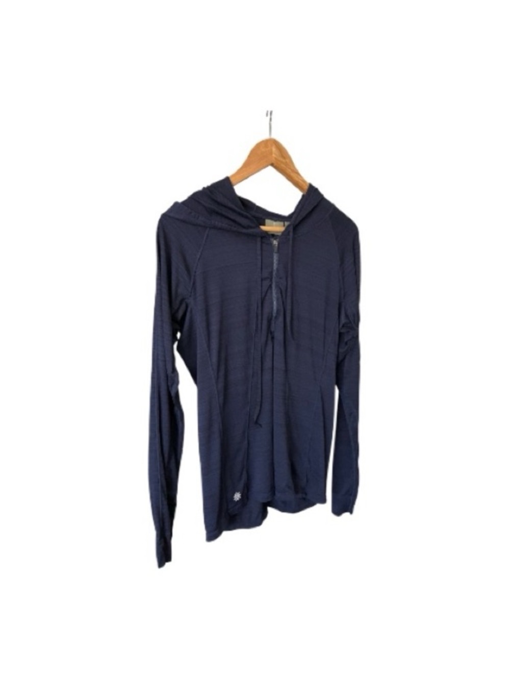 Athleta Half-zip Hoodie Navy Active Lightweight Size L